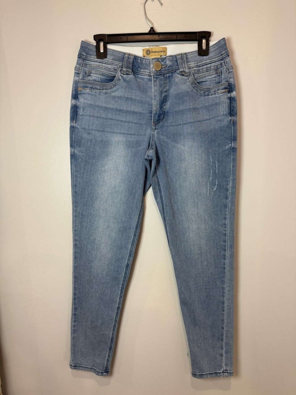 Democracy AB Technology Women's Blue Skinny Jeans  Women’s Size 8 Light Wash